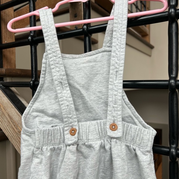 NORDSTROM grey toddler overalls adjustable straps size 18-24 months - Picture 4 of 5